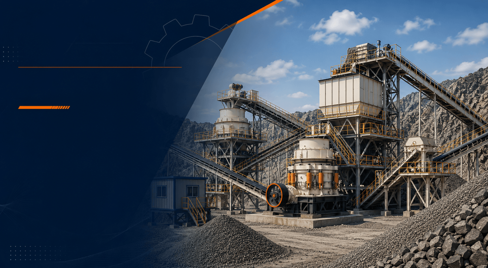 Complete crushing and screening plant system