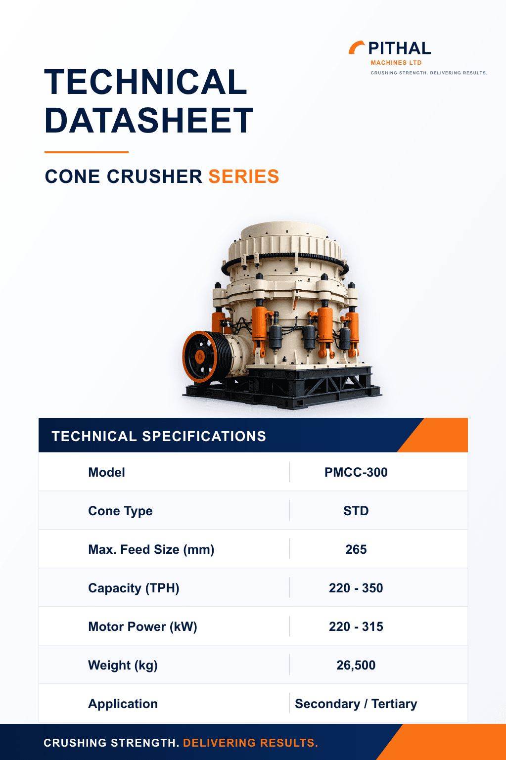 Cone crusher technical datasheet preview