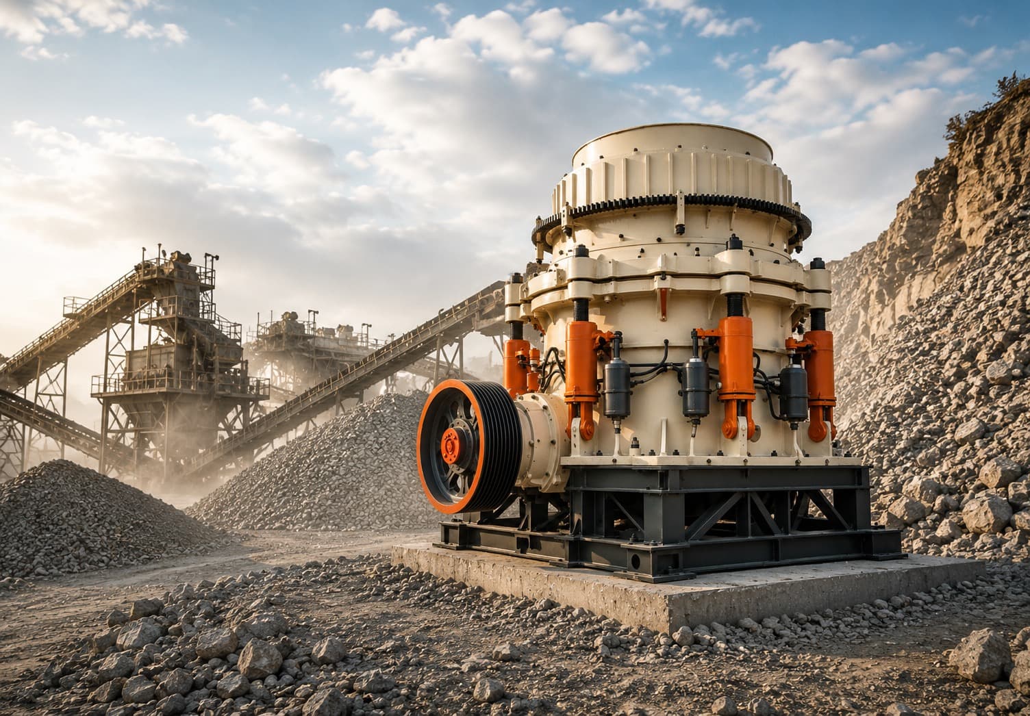 Cone crusher performance video thumbnail